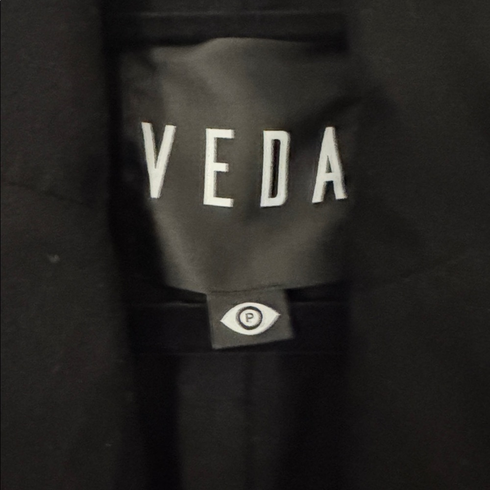 Veda Black Leather Jacket for Women XS - Picture 3 of 6